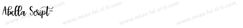 Abella Script字体转换